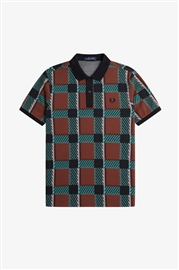 Fred Perry M6663 Glitch Tartan Polo 