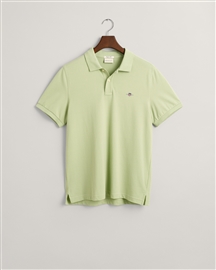 Gant Shield Regular SS Pique Polo  - Milky Matt