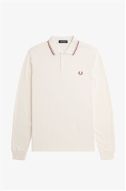 Fred Perry M3636 LS Twin Tipped Shirt - Ecru