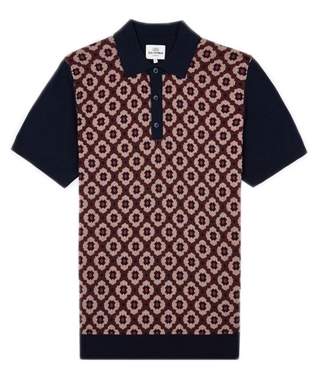 Ben Sherman 0055892 Pattern Front Polo