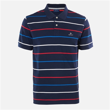 Gant Breton Stripe Pique Polo