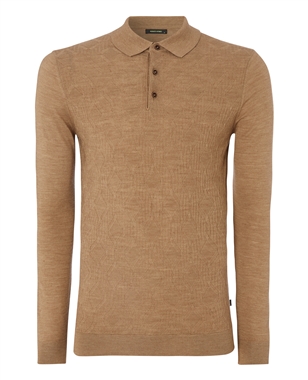 Remus 58483 L/S Polo Caramel