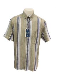 Douglas SS Stripe Shirt 14733 - Blue/Green