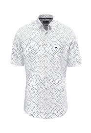 Fynch Hatton Seersucker Print Shirt