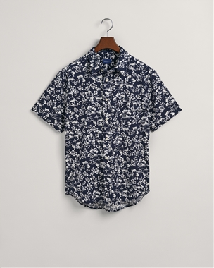 Gant Regular Floral Cotton Linen SS Shirt