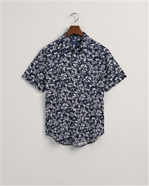 Gant Regular Floral Cotton Linen SS Shirt