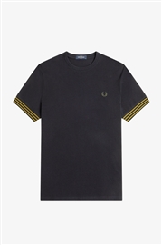 Fred Perry M7707 Striped Cuff Tee - Runaway