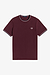 Fred Perry M1588 Twin Tipped T-Shirt Mahogany