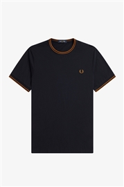 Fred Perry M1588 Twin Tipped T-Shirt - Ash Blue