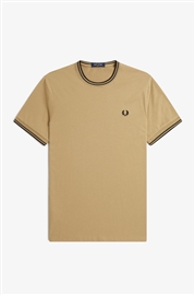 Fred Perry M1588 Twin Tipped T-Shirt - Tawny Port