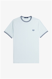 Fred Perry M1588 Twin Tipped T-Shirt - Light Ice