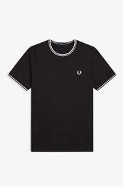 Fred Perry M1588 Twin Tipped T-Shirt - Black