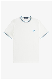 Fred Perry M1588 Twin Tipped T-Shirt - Snow White