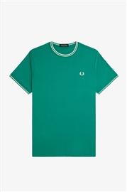 Fred Perry M1588 Twin Tipped T-Shirt - Label Green