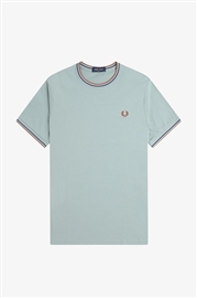 Fred Perry M1588 Twin Tipped T-Shirt - Silver