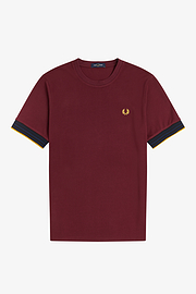 Fred Perry M2622 Striped Cuff Pique Tee