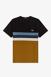 Fred Perry M3579 Panelled Stripe T-Shirt