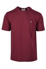 Gant Regular Shield SS T-Shirt - Wine Red