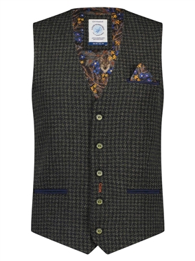 AFNF 2502147 Check Waistcoat