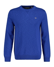 Gant Cotton Flamme C-Neck - Rich Blue