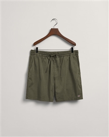 Gant Drawstring Logo Shorts - Racing Green