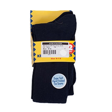 Fine Knee Sock Navy