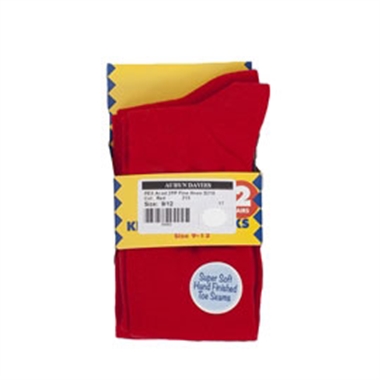 Fine Knee Sock Red