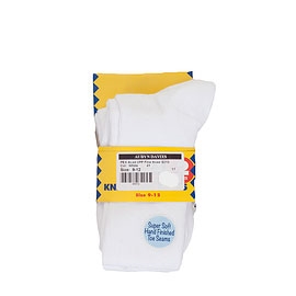 Fine Knee Sock White